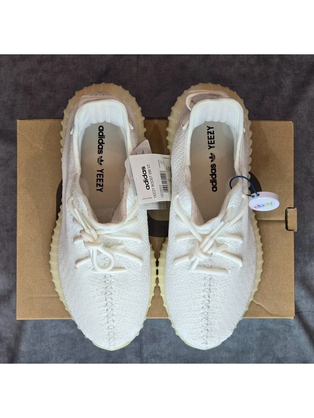 adidas Yeezy Boost 350 V2 - Cream White (CP9366) Men's 10.5 BRAND NEW IN BOX
